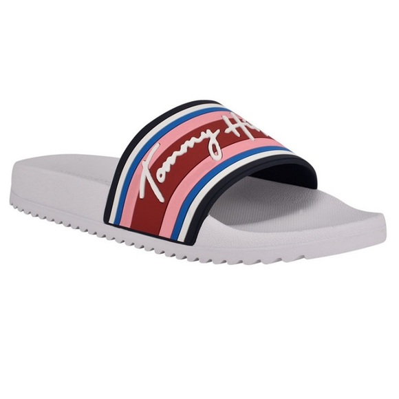 Tommy Hilfiger Multicolor Rayce Pool Slides - Picture 2 of 9